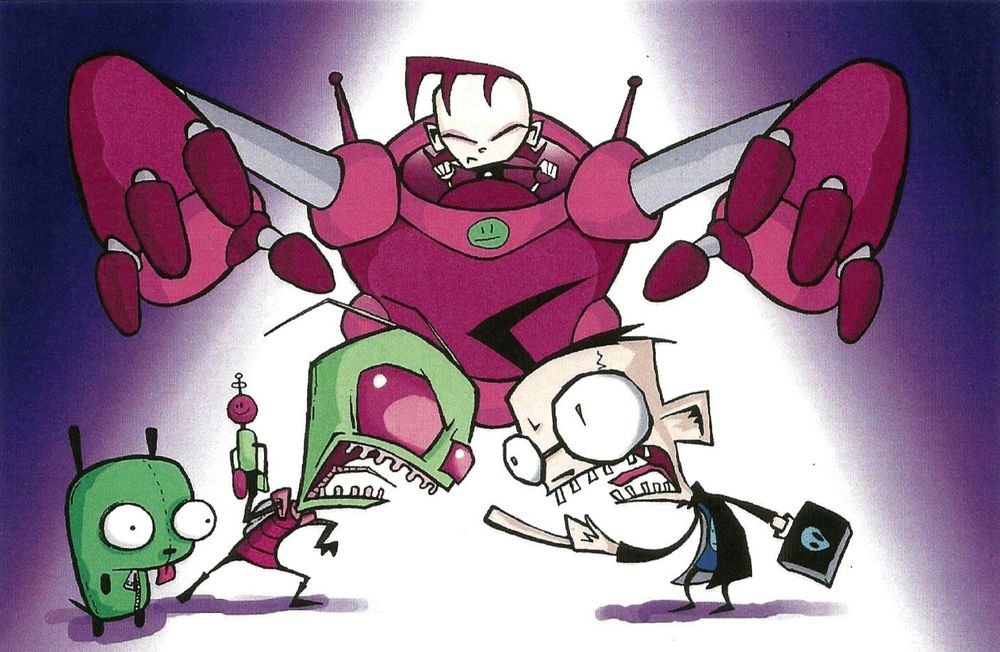 Concept Art from the Invader Zim Pitch Bible (1999)