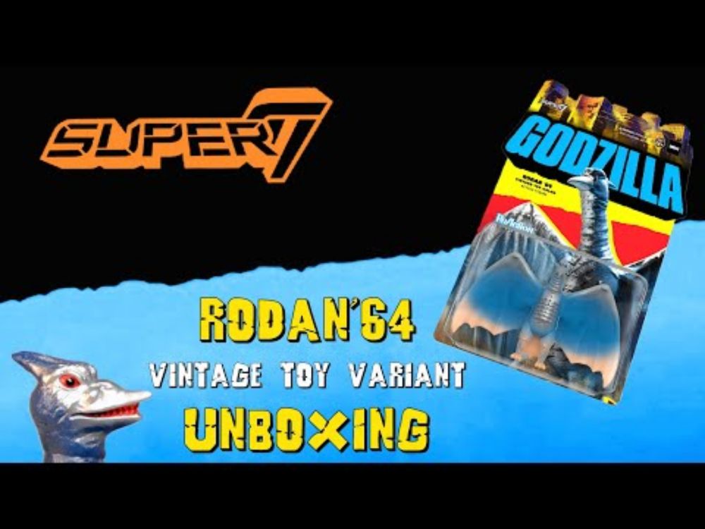 Rodan 1964 Vintage Toy Color Super7 Reaction Figure Unboxing