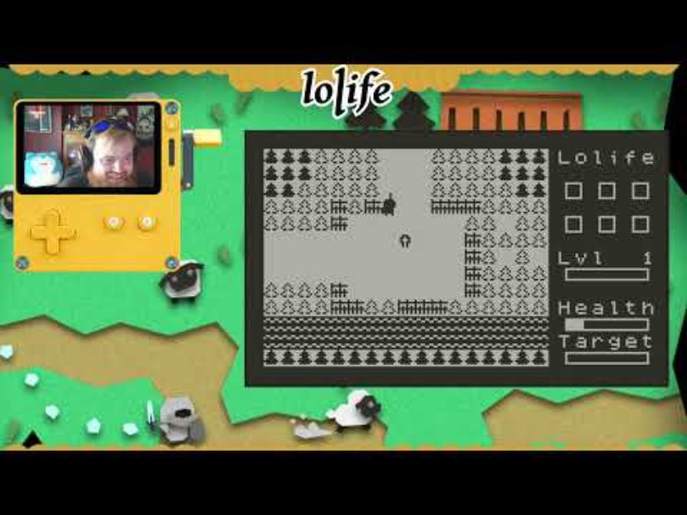 Lolife (Playdate) - First Playthrough with Developer Scott (orkn)