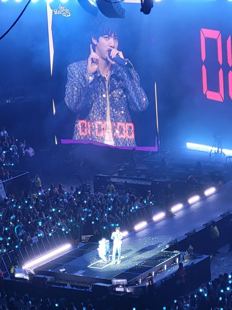 Jin on stage in London
