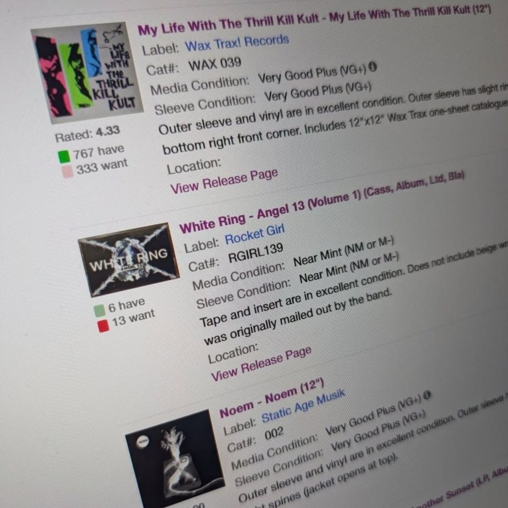 CSO shop on Discogs 