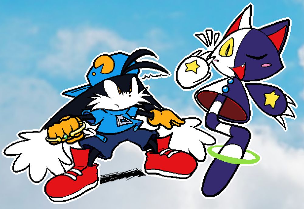 Klonoa and Tat from Klonoa 2: Lunatea's Veil
