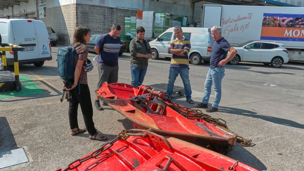 Comprobando las puertas de trabajo de la red de arrastre y la posible interacción con el lander antiarrastre.