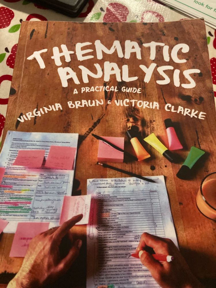 A photo of Thematic Analysis. A practical guide.  By Virgina Braun and Victoria Clarke.