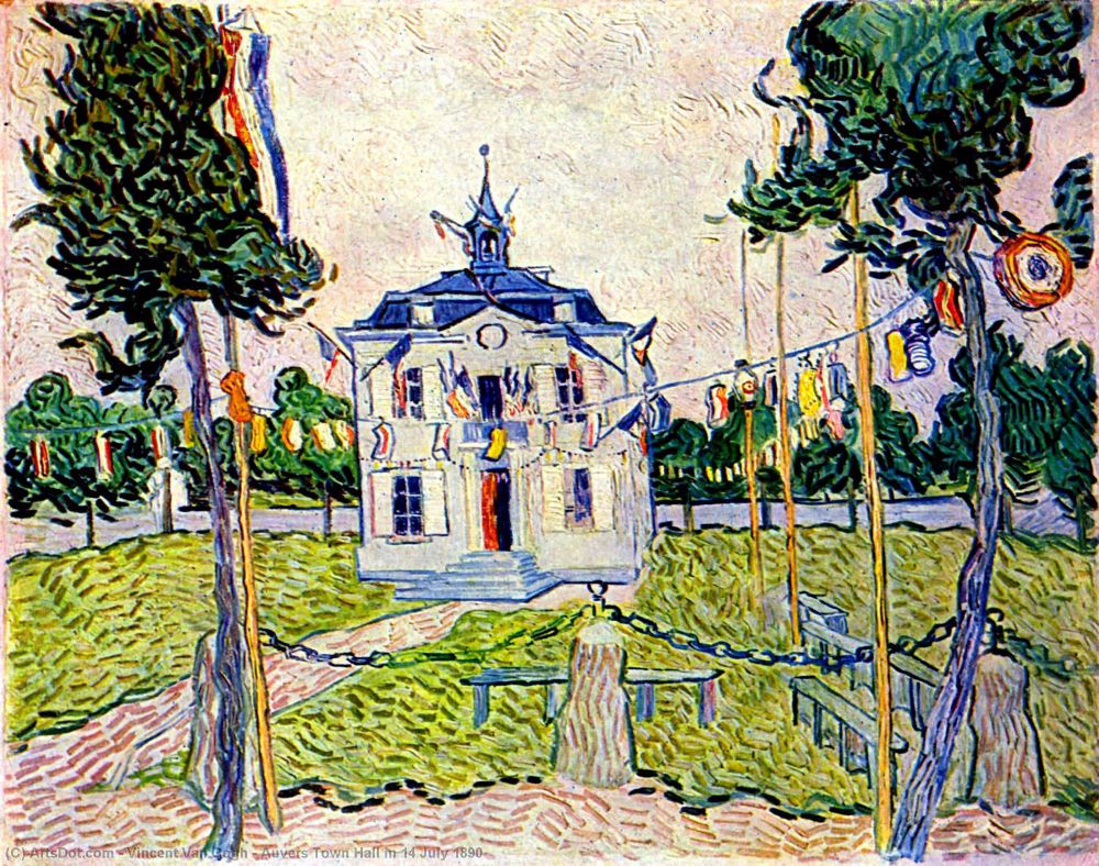 La toile de Van Gogh d’Auvers-sur-Oise le 14 juillet