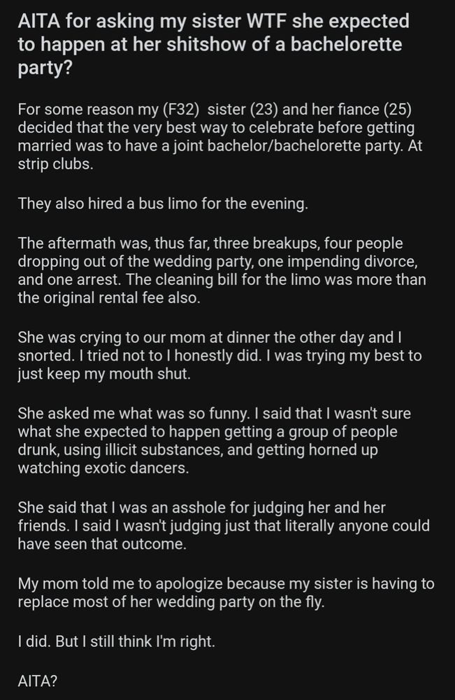 Screenshot of a reddit post, see reply for link to transcript. 