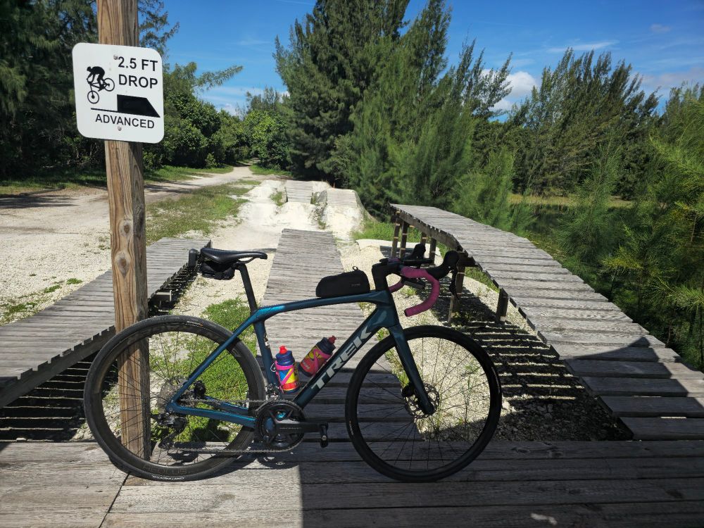 My bike in front of jump park 