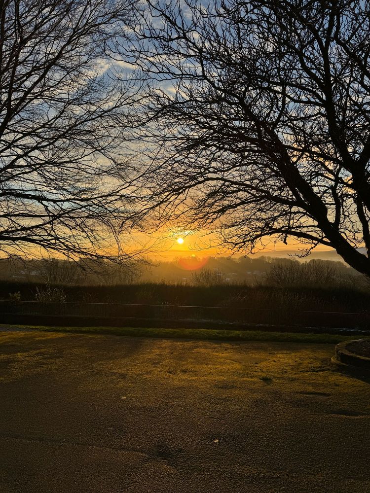 The view from Pine Walk in Shaftesbury, on a winter morning.