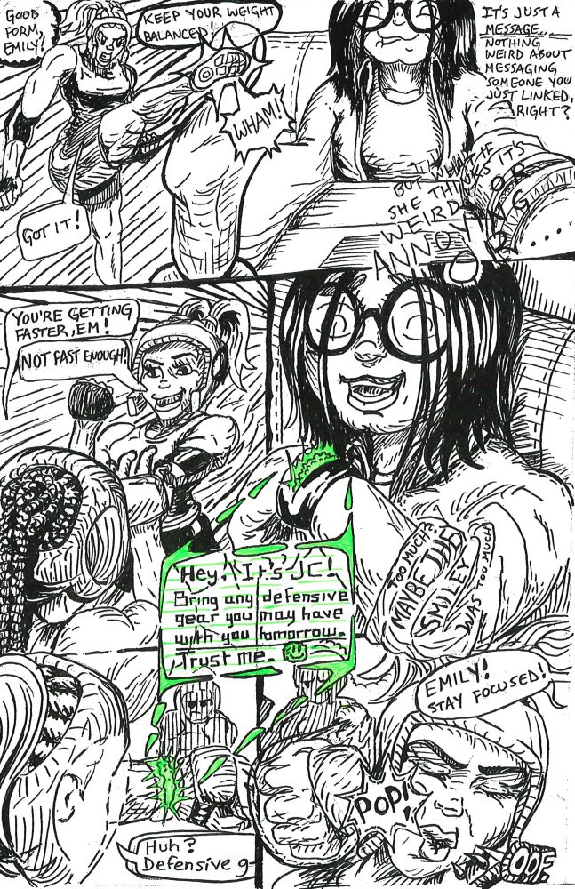 Full page spread of previously mentioned panels.