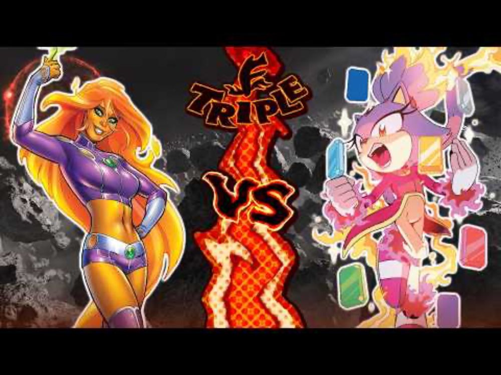 Starfire VS Blaze (DC VS SEGA) | TRIPLE F