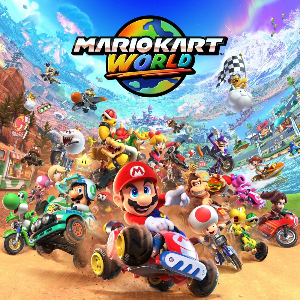 Mario Kart World Boxart (eg. Keyart)