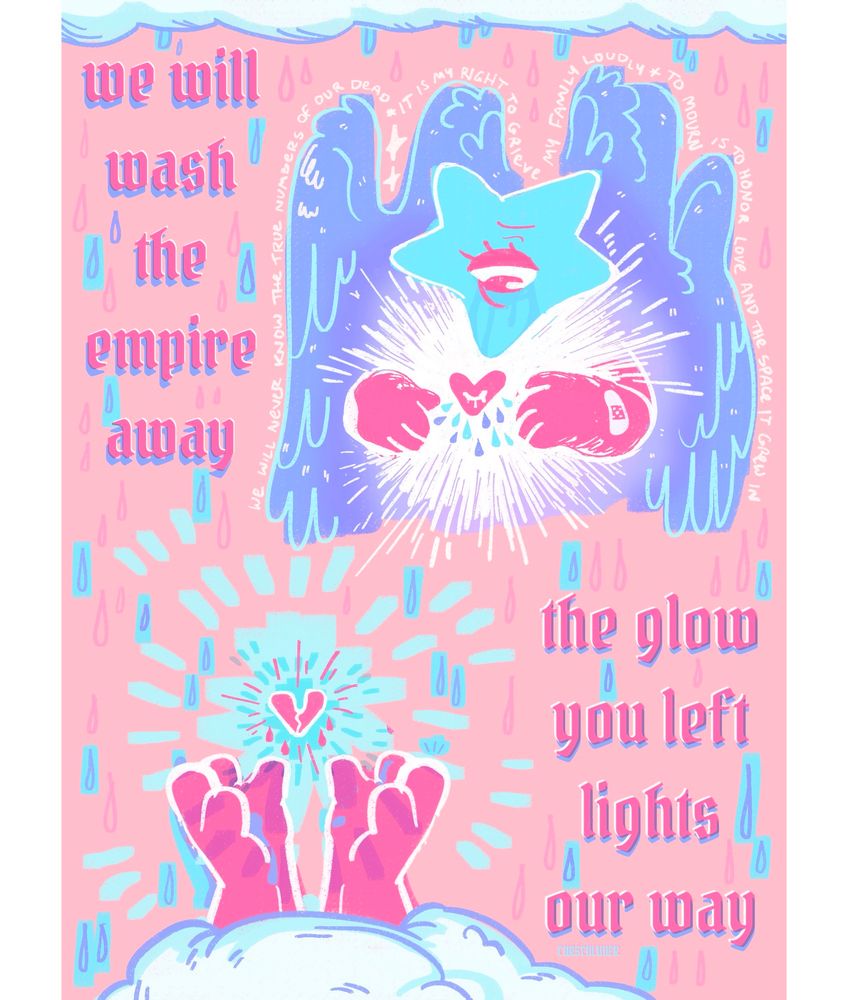 we will wash the empire away / the glow you left lights our way