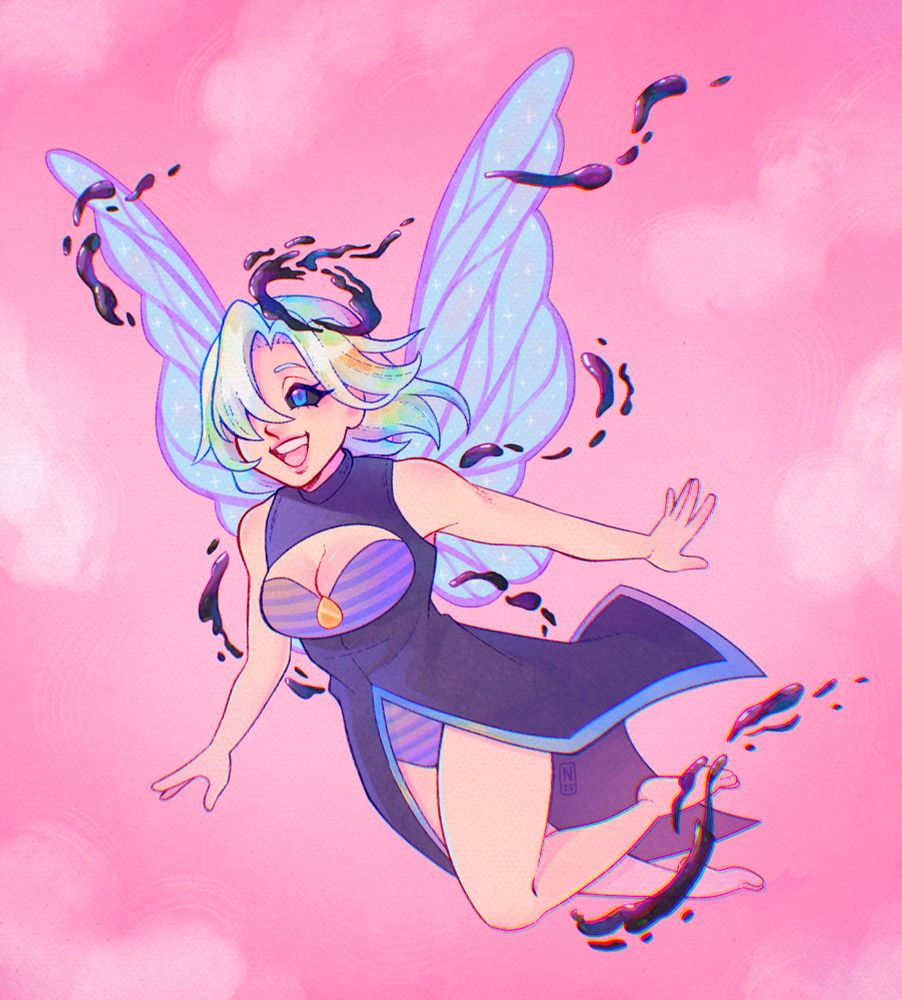 Full body commission for a friend as a gift to another friend of their OC.