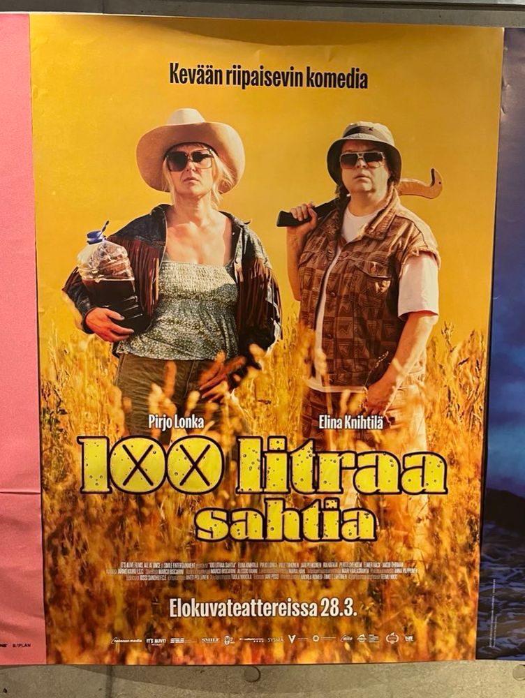 『100 litraa sahtia』フィンランド語ポスター