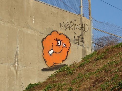 Meatwad tag that used to be on the Bellevue Rd bridge over I-279 southbound 