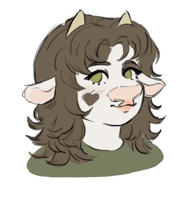 my primary sona misu (short for tiramisu)! she is a little bit lazy and insecure. most often found in an oversized sleep shirt because she doesn't like to leave the house.
her design used to have long twintails like my other two sonas, but this is the only thing ive drawn since i cut my hair lol