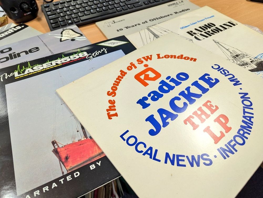 Various LPs of pirate radio stations