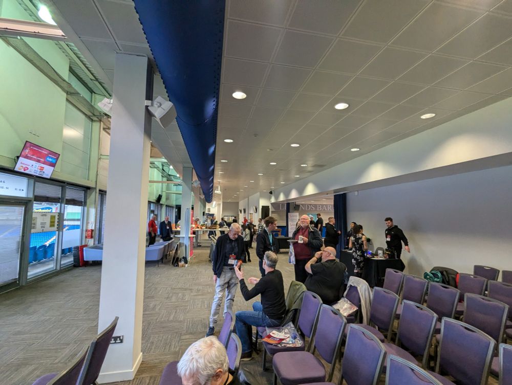 Cardiff city stadium set up as conference space