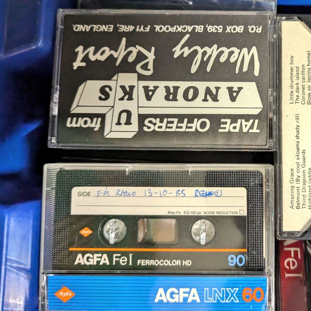 "Anoraks UK" cassette tape