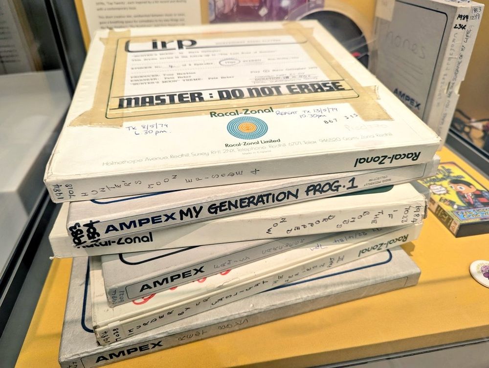 Collection of 1/4 inch tape spool boxes