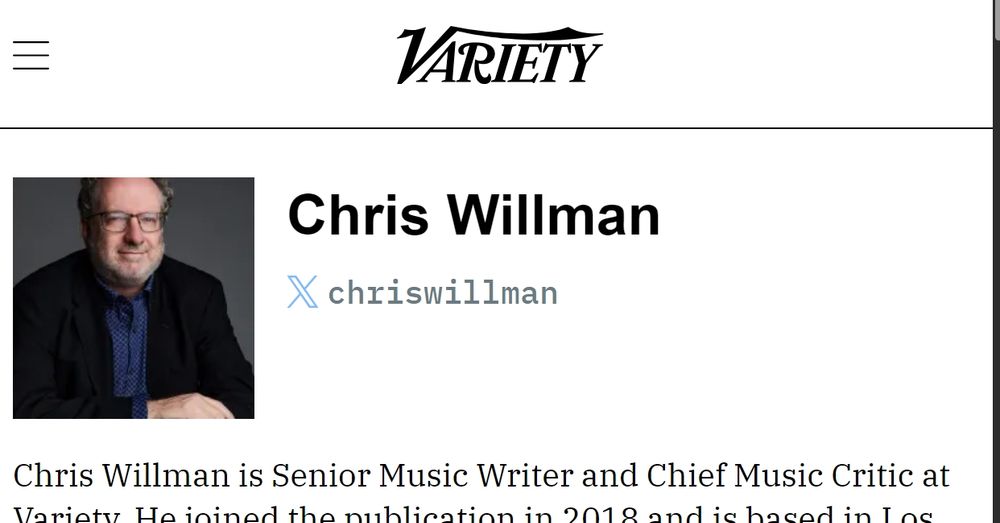 Author of the article is Chris Willman