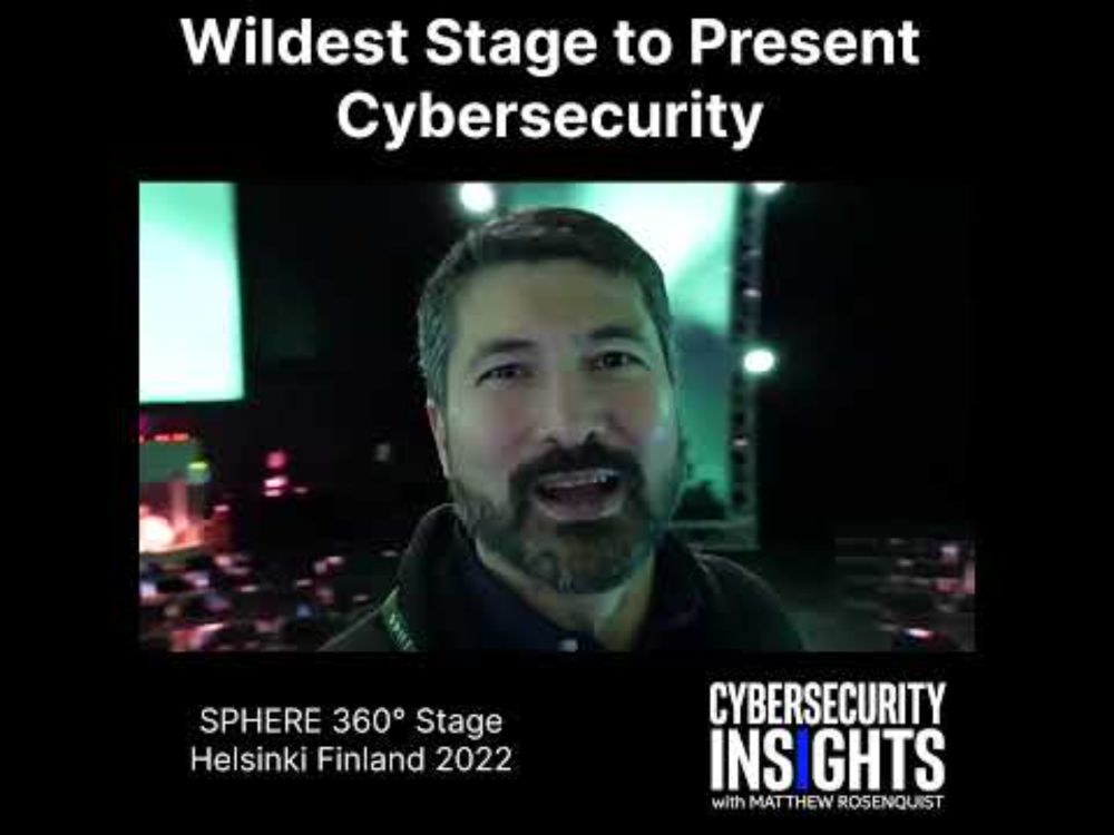 Wildest Stage to Talk About #cybersecurity