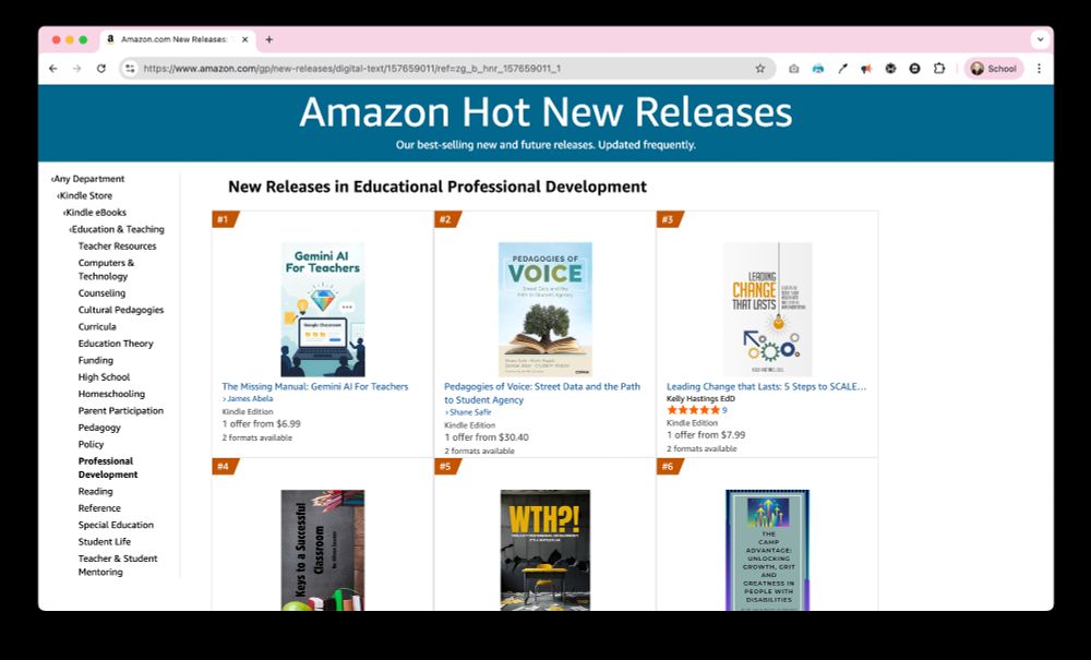 Number 1 book in the US