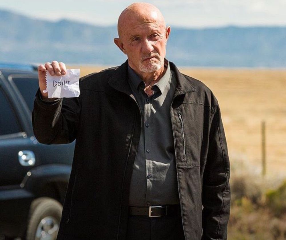photo of Mike Ehrmantraut from Breaking Bad. 