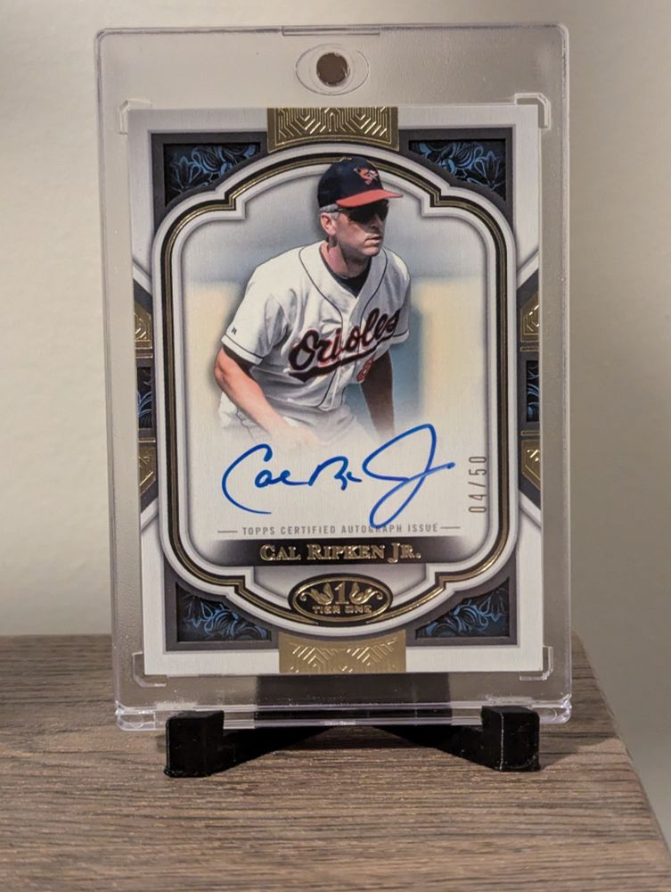 2023 Topps Tier One Next Level Auto Cal Ripken Jr 4/50