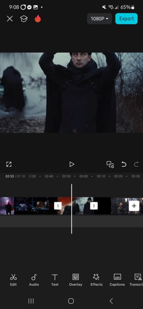 Screenshot of Tyler during the endnof Overcompensate.