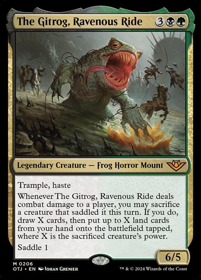 Magic the Gathering card "The Gitrog, Ravenous Ride"