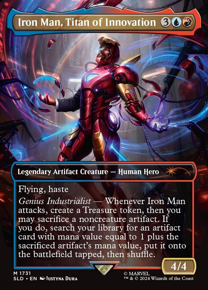 Magic the Gathering card "Iron Man, Titan of Innovation"