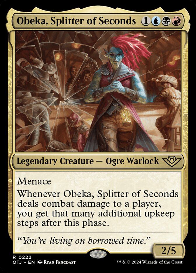 Magic the Gathering card "Obeka, Splitter of Seconds"