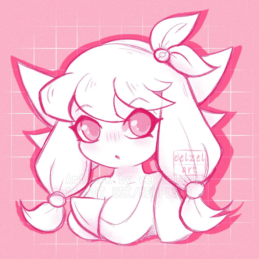 A bust sketch of a Gardevoir Oc