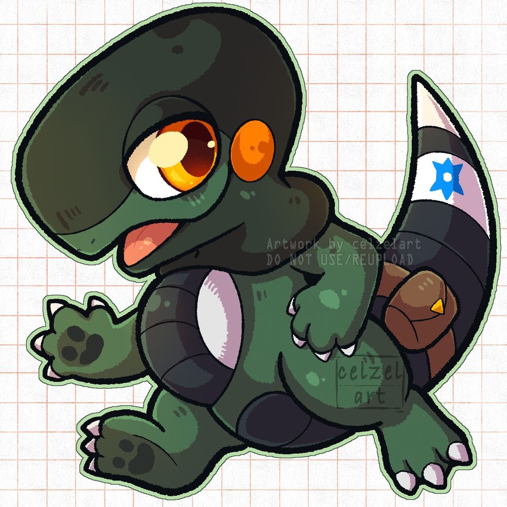 A little chibi of a Cyclizar Oc