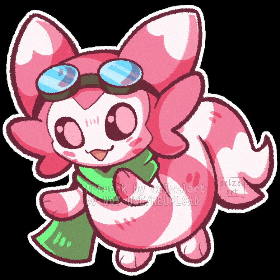Little chibi of a Furret Oc