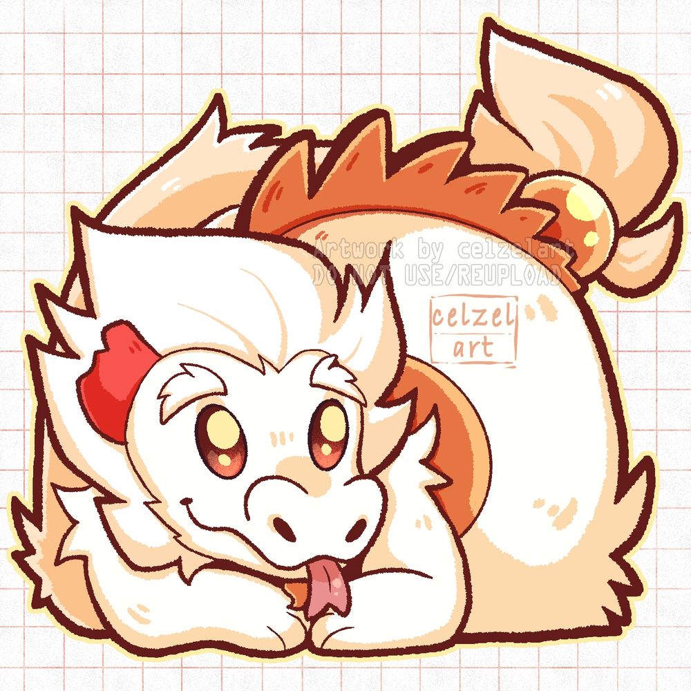 A little chibi of a noodle dragon Oc