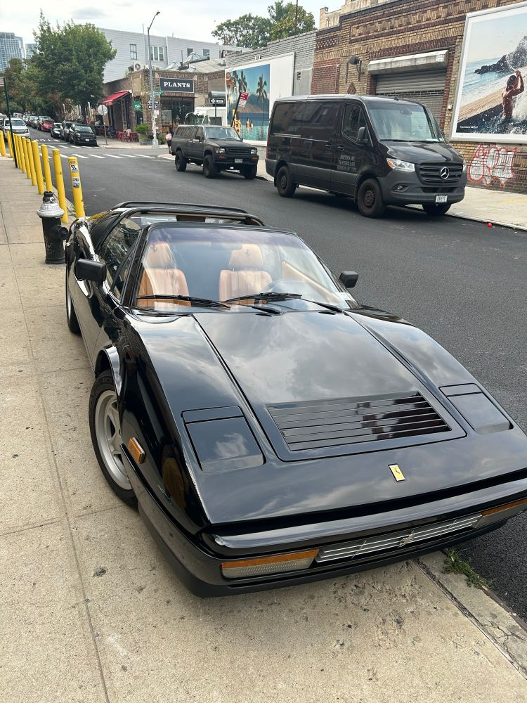 A black Ferrari