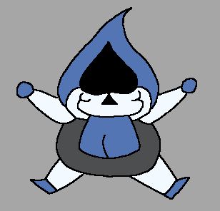 Lancer jumping for joy with his funny big toing out