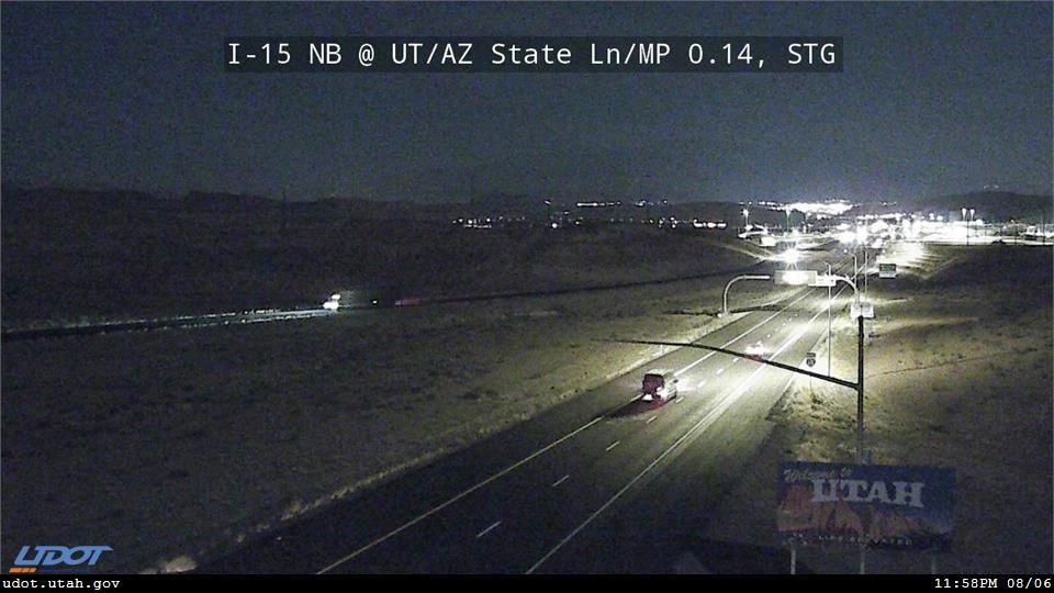 I15 NB @ UTAZ State Line  MP 0.14  STG