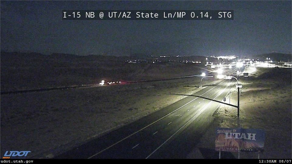 I15 NB @ UTAZ State Line  MP 0.14  STG