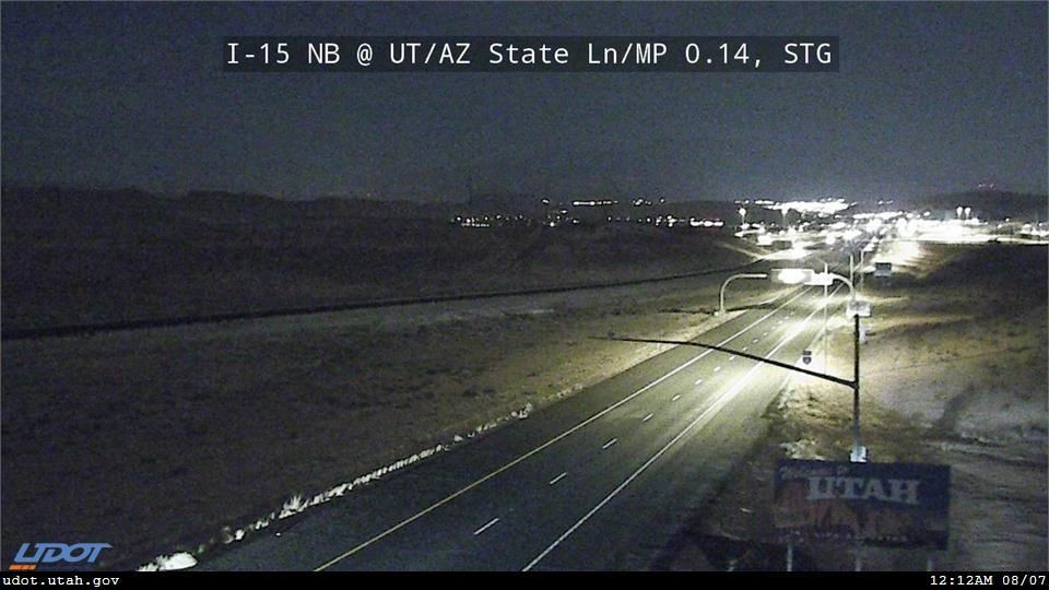 I15 NB @ UTAZ State Line  MP 0.14  STG