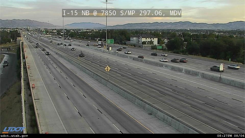 I15 NB @ 7850 S  MP 297.06  MDV