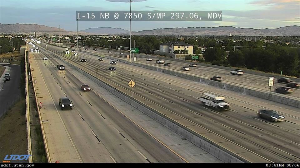 I15 NB @ 7850 S  MP 297.06  MDV