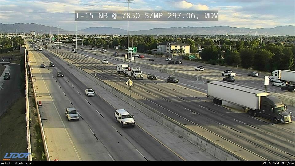 I15 NB @ 7850 S  MP 297.06  MDV