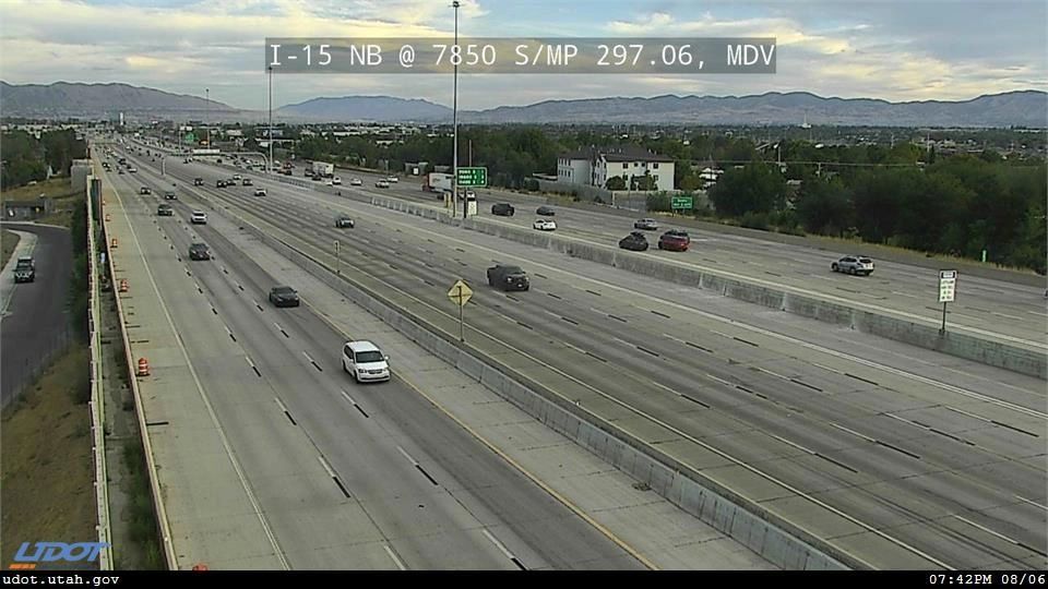 I15 NB @ 7850 S  MP 297.06  MDV