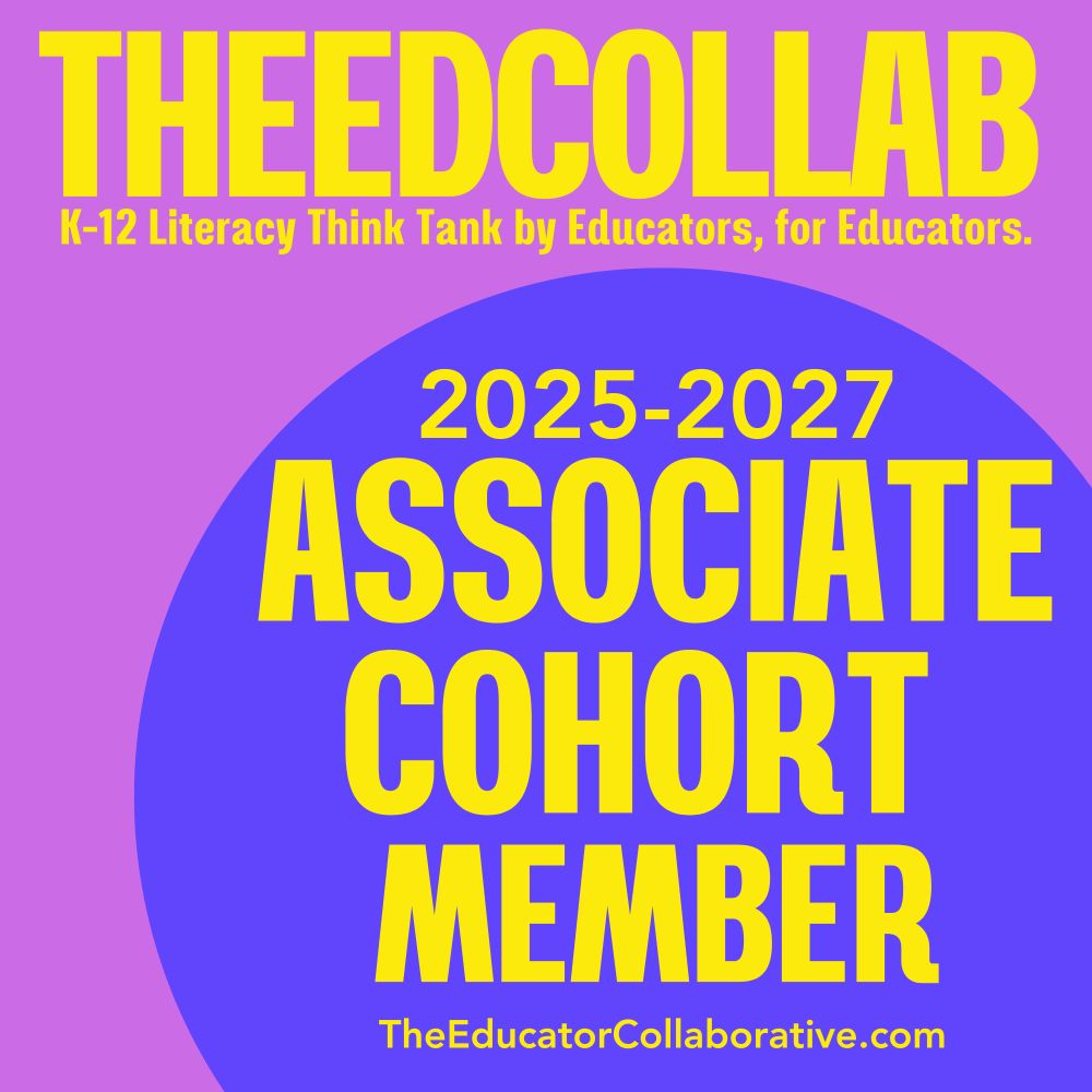 Image of a badge that states "2025-2027 Associate Cohort Member" of the Educator Collaborative