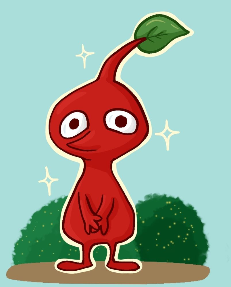 Red pikmin sketch