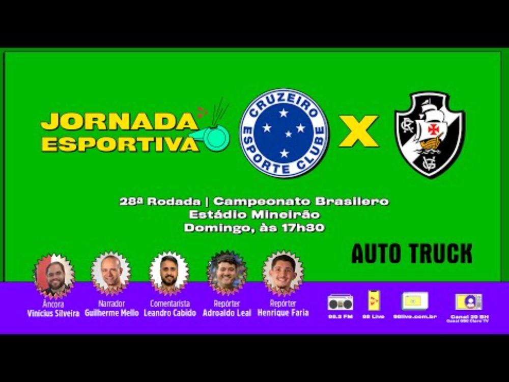 CRUZEIRO X VASCO | 28ª RODADA DO CAMPEONATO BRASILEIRO | AO VIVO - 29/09/2024