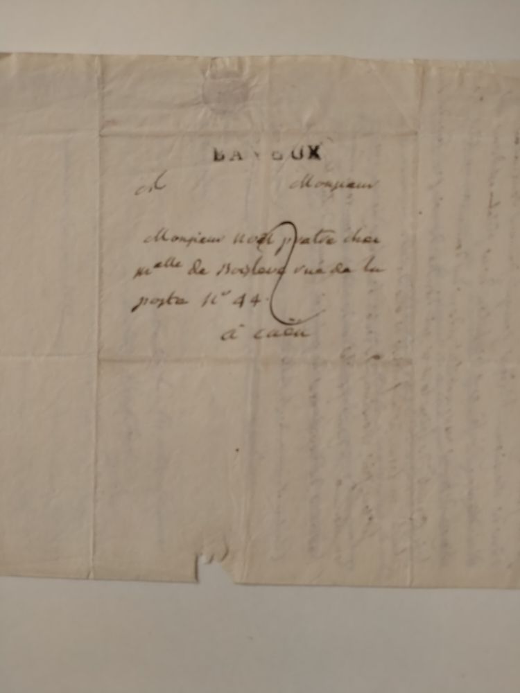 Lettre adressée à Monsieur Noël, prêtre 